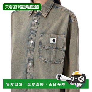 1h可退 香港直邮潮奢 CARHARTT WIP 女士 Georgia jac 牛仔布衬衫