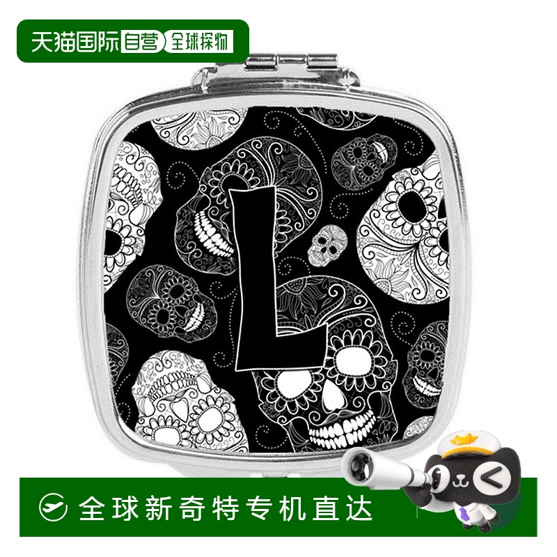 自营Carolines Treasures CJ2008-LSCM字母 L亡灵节骷髅黑色紧