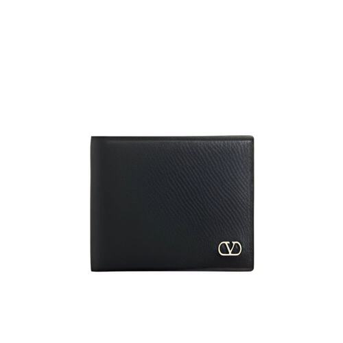 VALENTINO 男士钱包 YP0AP3UAG0NO AW2024 黑色 折叠钱包