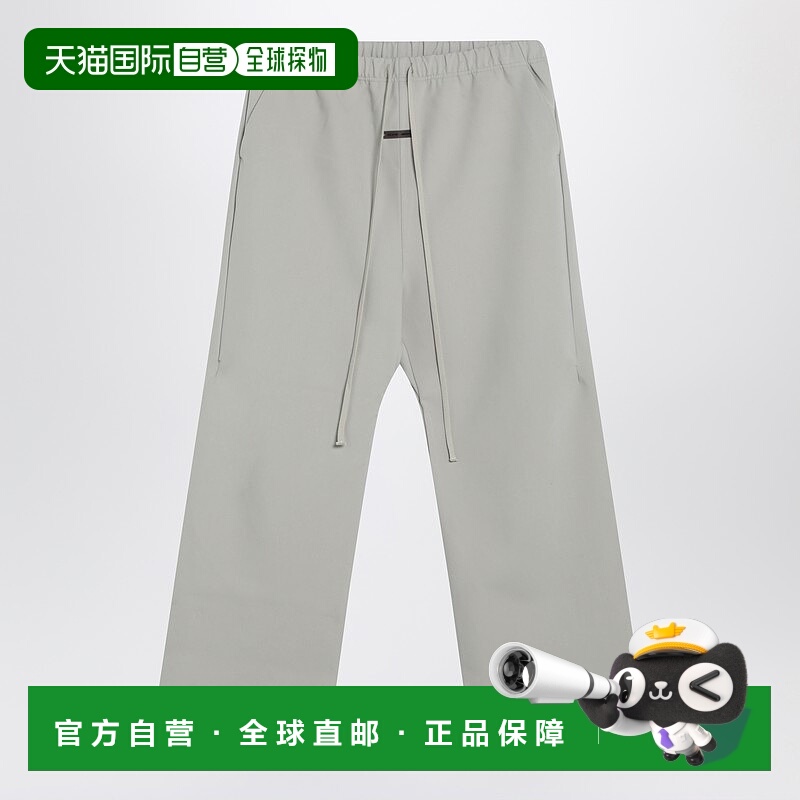 1h可退 香港直邮潮奢 Essentials 男士 灰色拼接慢跑长裤 130SP25