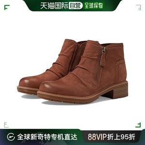 香港直邮潮奢 Clarks 其乐 女士 Hearth 鸽灰色短靴