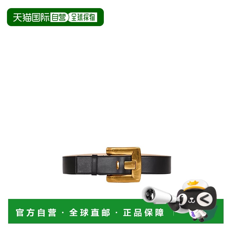 香港直邮BALMAIN 女士腰带 GN1WJ192LSLX0PA SS2026 黑色 