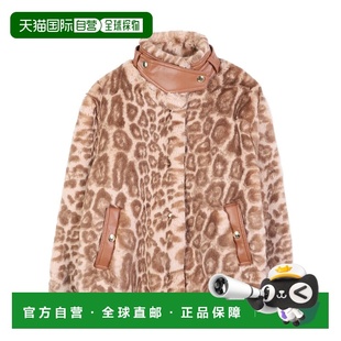 香港直邮Chloe C20676 豹纹人造皮草夹克