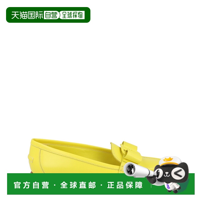 自营salvatore ferragamo维瓦尔多 瓦拉弓乐福鞋-黄色 美国奥莱直