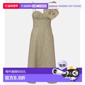 Monstera 1h可退 条纹亚麻中长连衣 RIO 女士 香港直邮潮奢 FARM