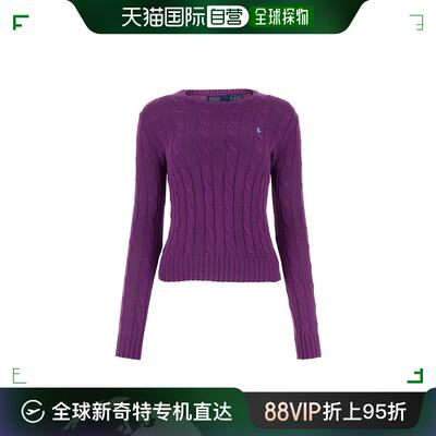 香港直邮潮奢 Polo Ralph Lauren Polo 拉夫 劳伦 女士紫色棉质毛