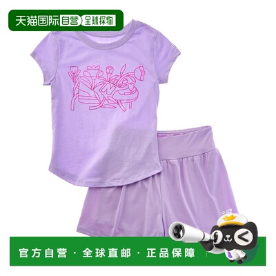 自营New Balance 2pc T-Shirt & Flowy Short Set - purple 美国