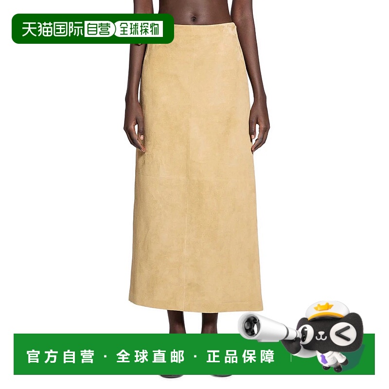 香港直邮THE ROW 女士半身裙 10462L643BEI AW2025 浅棕色 The Ro
