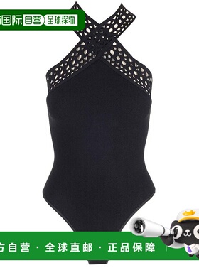 香港直邮Alaia 女士 挂脖连体衣 AA9B02174M774 black黑色 舒适时