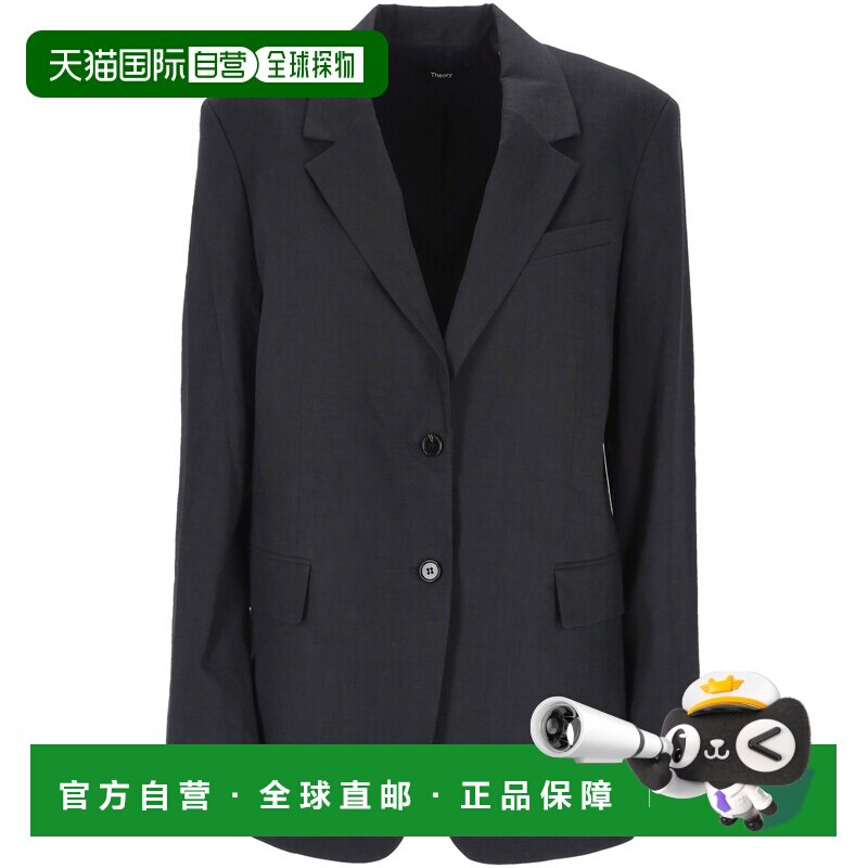 香港直邮THEORY 女士外套 P0303106UJS SS2025 黑色支付后1h可退图片