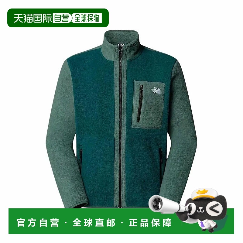 香港直邮北面THE NORTH FACE男款拼色拉链长袖立领夹克外套 深海