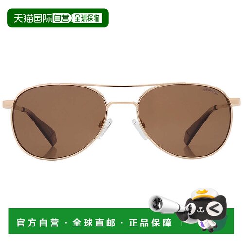 自营Polaroid Polarized Bronze Pilot Ladies Sunglasses PLD 60