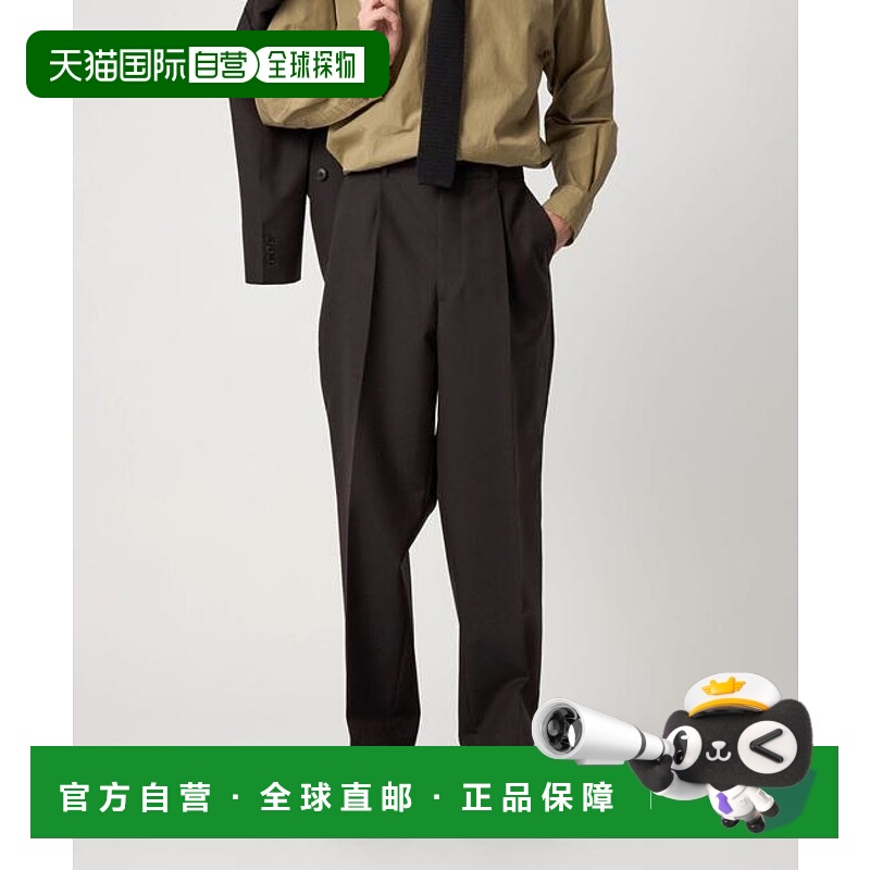 1h可退 日本直邮Steven Alan  羊毛牛津布单褶休闲裤直筒裤