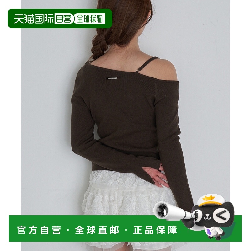 1h可退 日本直邮Ray Cassin 女装 单肩设计 露肩V领 针织上衣 RCN