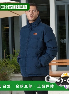 欧洲直邮Helly Hansen 男士蓝色聚酯Yu23双面羽绒服海丽汉森