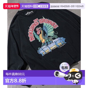 1h可退 日本直邮官方授权 FREAK'S STORE 滚石乐队印花套头卫衣