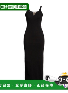 1h可退 香港直邮Blumarine 蓝色情人 女士 长款连衣裙 black黑色