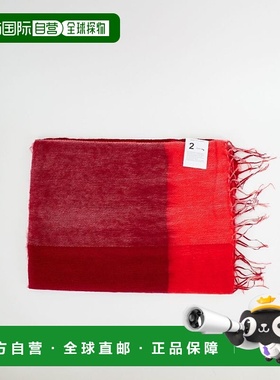 1h可退 日本直邮hint hint 女士 宽幅阿克力棉混纺格纹围巾 STOLE