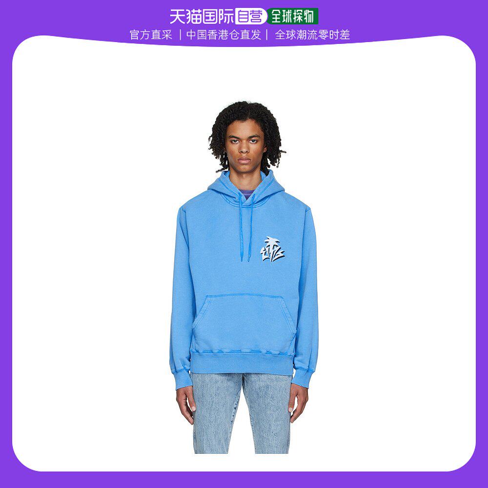 香港直邮潮奢 eytys 男士独家发售蓝色 lewis 连帽衫