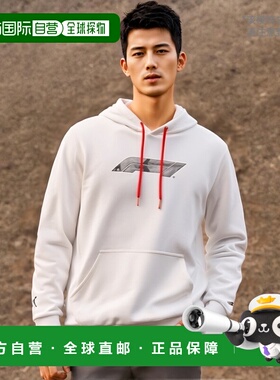 1h可退 【美国直邮】Puma F1 Logo Graphic Pullover Hoodie 白色