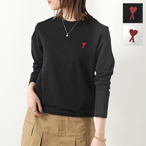自营｜amiparisT恤UTS205.726女式长T心形刺绣长袖宽松