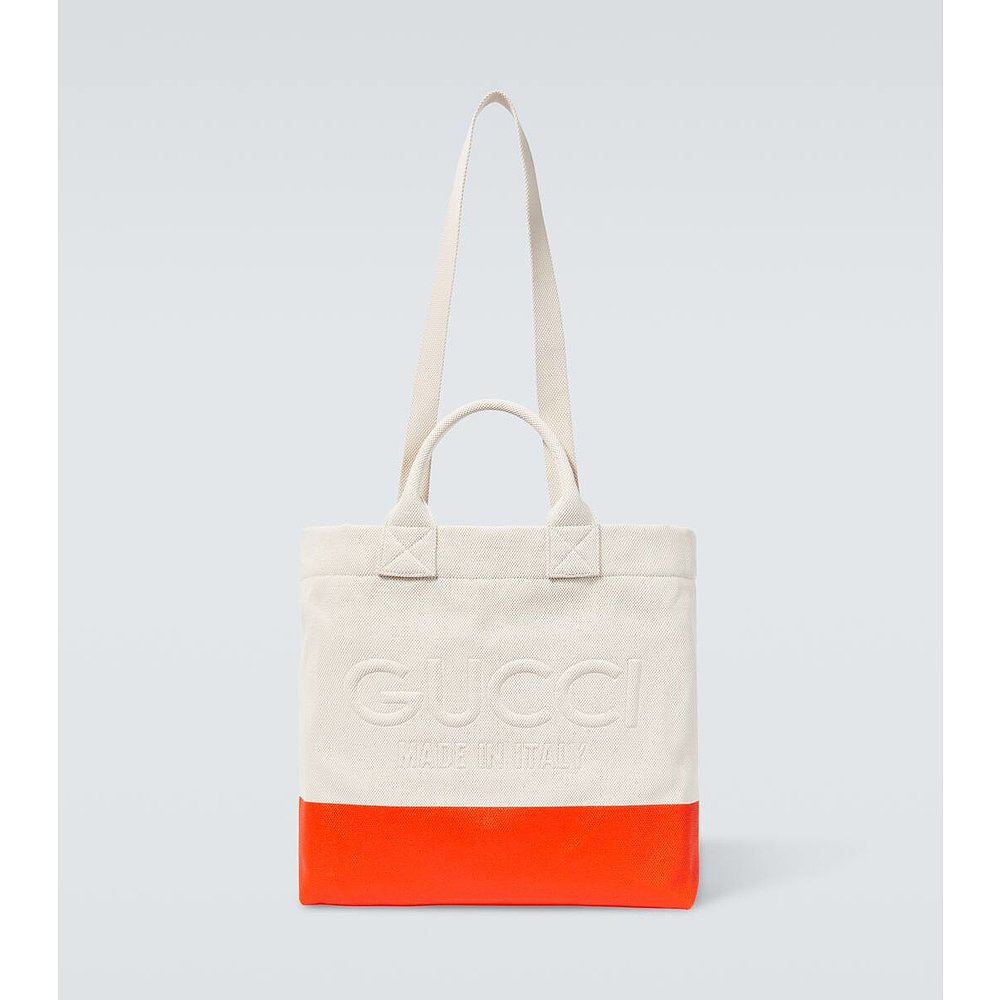 潮奢 Gucci古驰男士 Logo canvas tote bag托特包 000919