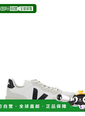 1h可退 香港直邮潮奢 Veja 女士 'V90' 白色侧边徽标穿孔鞋头皮质