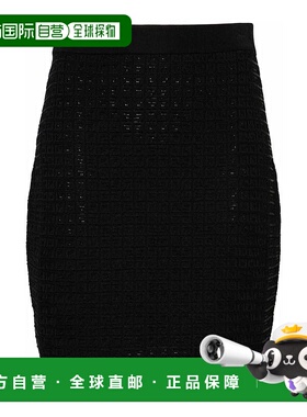 香港直邮GIVENCHY 女士半身裙 SS2024 BW40LL4ZKD001黑色 包臀裙