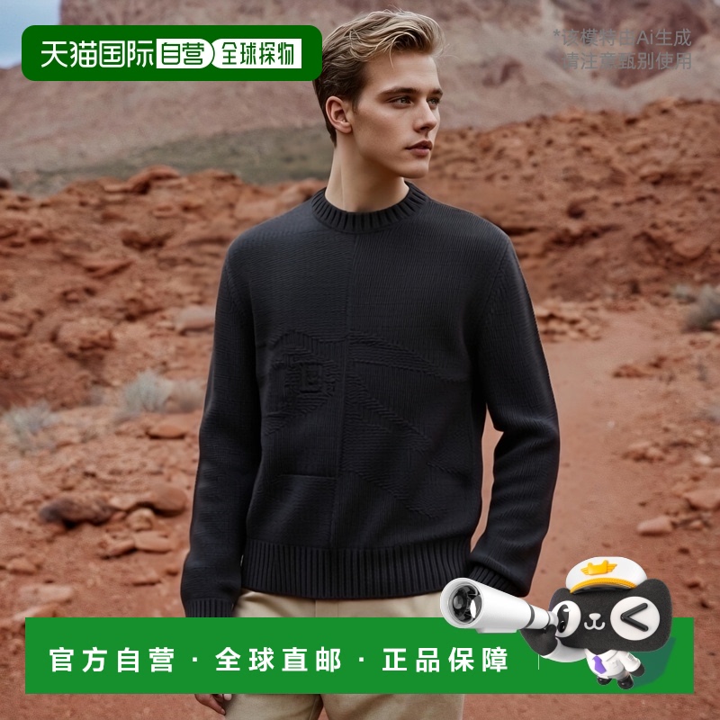 1h可退 香港直邮Burberry 巴宝莉 男士 羊绒毛衣 8092863针织