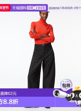 日潮跑腿UNIQLO优衣库 平纹针织筒裤/加长款 484159休闲裤阔腿裤