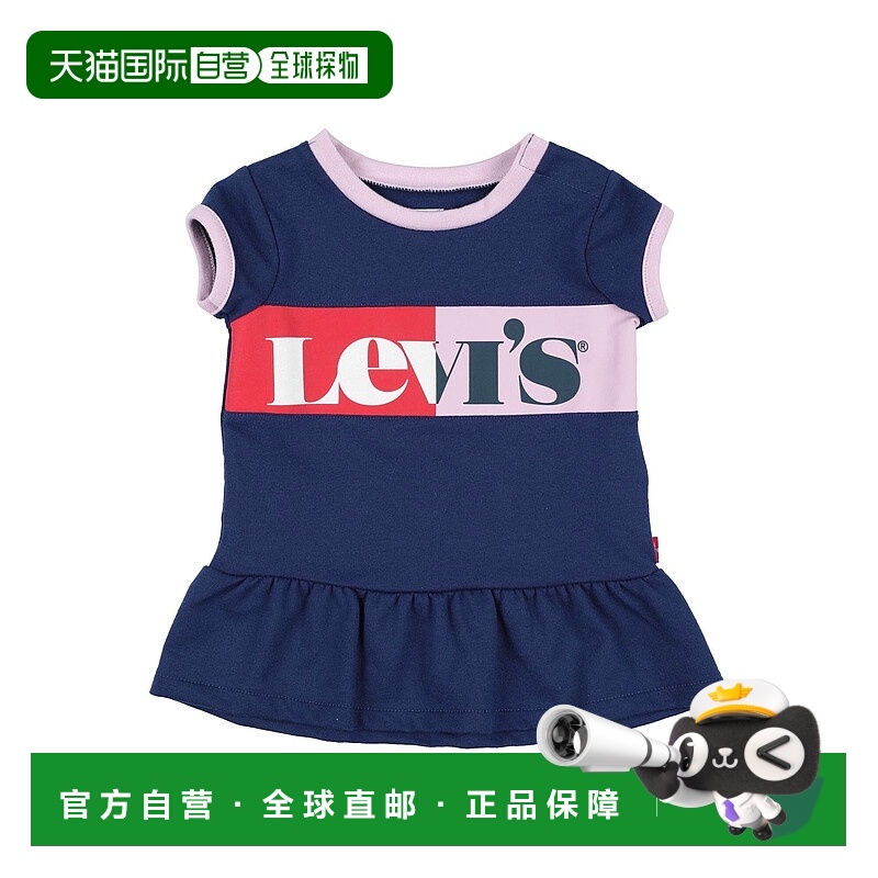 1h可退 香港直邮潮奢 Levi'S 李维斯 婴儿 连衣裙童装 blue蓝色