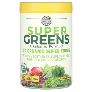 香港直邮Country FarmsSuper Greens有机认证全食品美味苹果