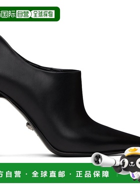 1h可退 香港直邮潮奢 versace 范思哲 女士 黑色 Slice Ankle 105