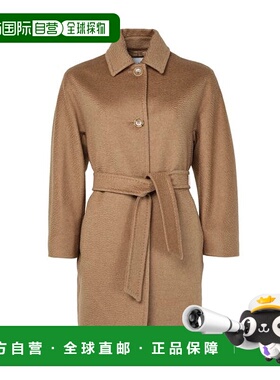 香港直邮MAX MARA FILATO 骆驼绒大衣2521016172600-001大衣21016