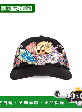 香港直邮VERSACE 男士帽子 10107461A151465B020 AW2025 黑色