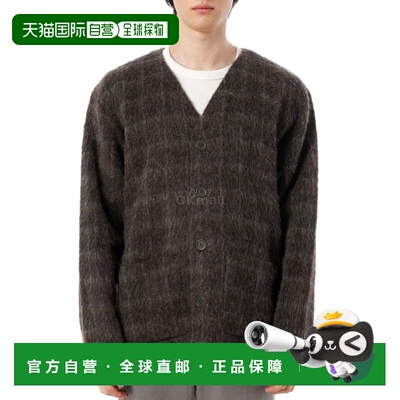 韩国直邮OUR LEGACY男款纽扣Dorf格纹毛茸茸外套秋冬M4256CD