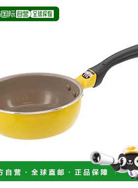 【日本直邮】 Bestco 炒锅 深型18cm黄色高级涂层2年保证IH可 ND-