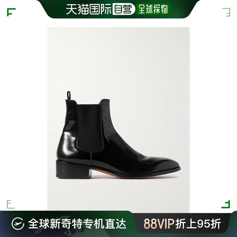 香港直邮潮奢 Tom Ford汤姆福特男士 Alec漆皮切尔西靴 J1214