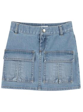 CHLOÉ 女童连衣裙 C20456Z04 SS2025 蓝色 多口袋裙装