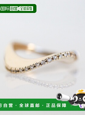 1h可退 日本直邮cui-cui 女士 单边钻石耳夹 K10YG 390405