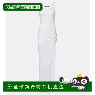 别针垂褶棉混纺长款 1h可退 女士 香港直邮Versace 连衣裙 范思哲
