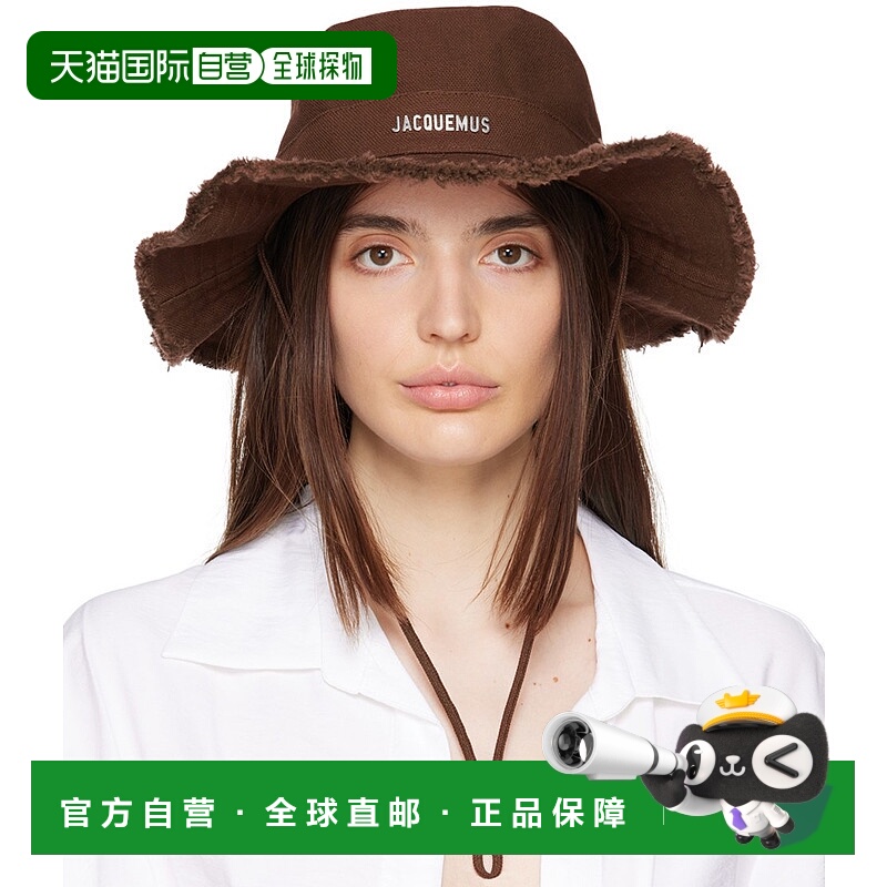 1h可退 香港直邮Jacquemus 女士 棕色 Le Bob Artichaut 渔夫帽 2