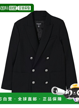 1h可退 香港直邮BALMAIN 男童夹克 BX2P04I0196930AG AW2025 黑色