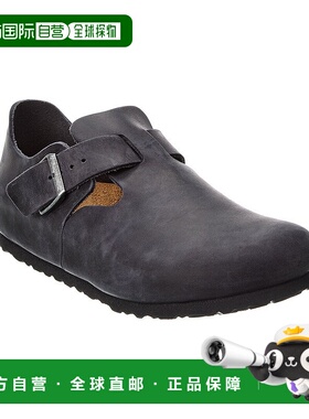 自营Birkenstock London Oiled Leather Clog - black 美国奥莱直