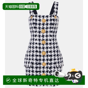 千鸟格花呢迷你连衣裙 香港直邮潮奢 女士 Balmain 000734 巴尔曼