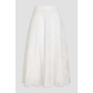 蕾丝棉纱中长半身裙 女士 B3RA260311 华伦天奴 Valentino