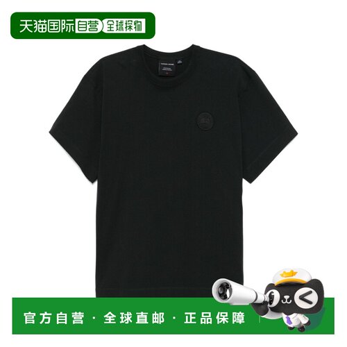 香港直邮CANADA GOOSE 男士T恤 1401M961 SS2025 黑色 Gladstone