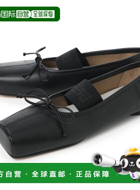 日本直邮MM6 Maison Margiela 女士黑色玛丽珍芭蕾平底鞋s59wz010