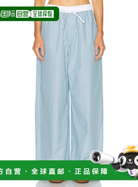 1h可退 香港直邮潮奢 Acne Studios 艾克妮 女士 Pijama 条纹裤子