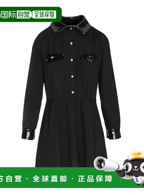 日本直邮Celine 黑色迷你连衣裙 女士 2r25k 865c 38no MINI ROBE